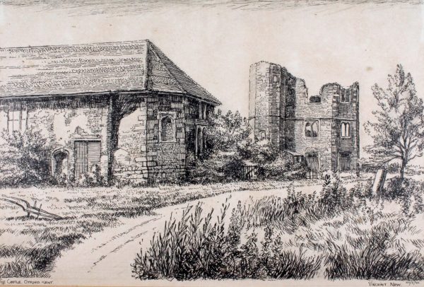 Drawing of Gatehouse and Palace Tower