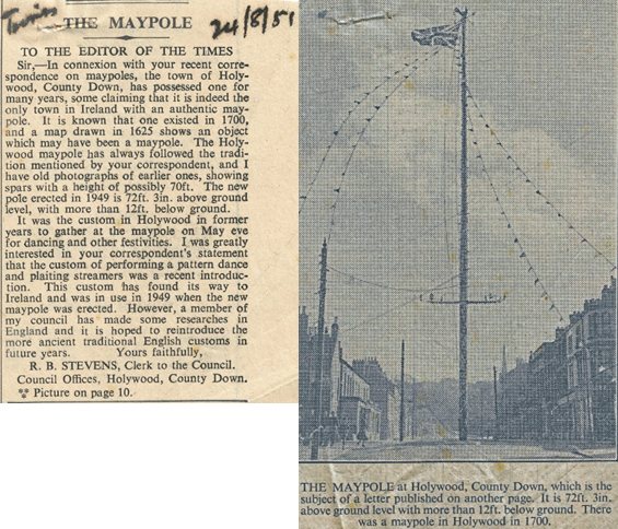 Maypole at Holywood, County Down 1951